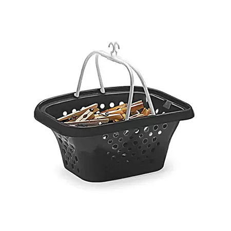 CESTINHO PARA PRENDEDOR ROUPA PRETO NITRON