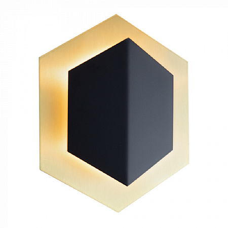 ARANDELA QUARTZO LATÃO 190MM PRETO LISO