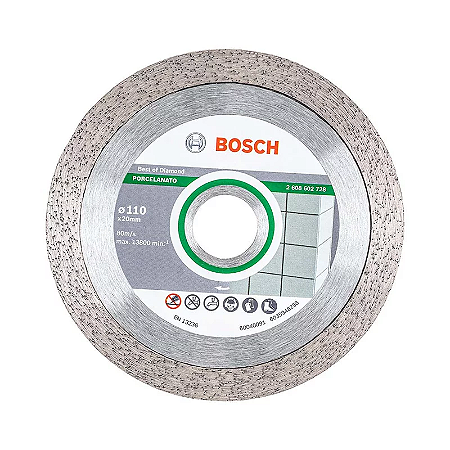 DISCO DIAMANTADO LISO PARA CERÂMICA 110 MM BOSCH