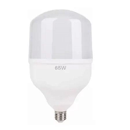 LÂMPADA LED BULBO 65W LUZ BRANCA FRIA E27 COM ADAPTADOR DE E27 PARA E40 PHIBRA