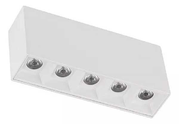 SPOT LED SOBREPOR LUZ PONT 10W 2700K BRANCO TASCHIBRA