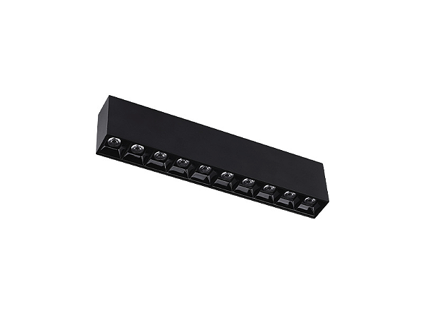 SPOT LED SOBREPOR LUZ PONT 20W 2700K PRETO TASCHIBRA
