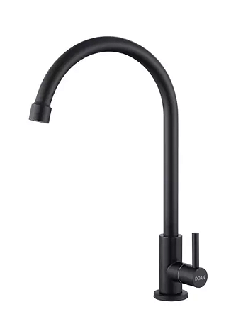 TORNEIRA INOX BLACK BICA MÓVEL MESA NOX02B
