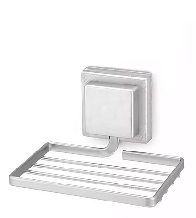 SABONETEIRA DUPLA FACE QUADRADO CROMADO 3M WKIT
