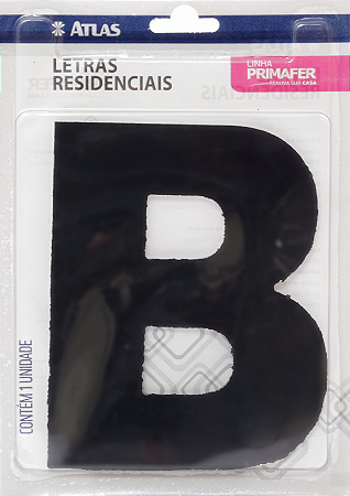 LETRA RESIDENCIAL ATLAS ACM PR 12CM “B”