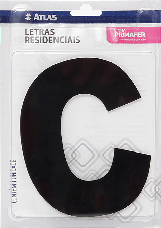 LETRA RESIDENCIAL ATLAS ACM PR 12CM “C”