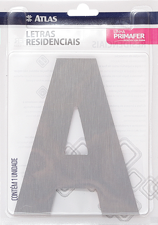 LETRA RESIDENCIAL ATLAS ACM ESCOVADO 12CM “A”