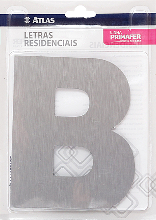 LETRA RESIDENCIAL ATLAS ACM ESCOVADO 12CM “B”