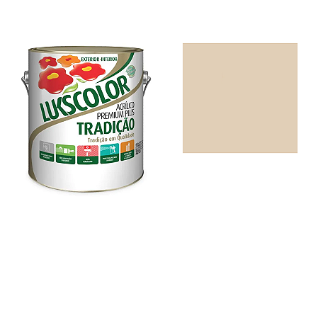 TINTA LATEX LUKSCOLOR PRÉMIO 3,6L AREIA