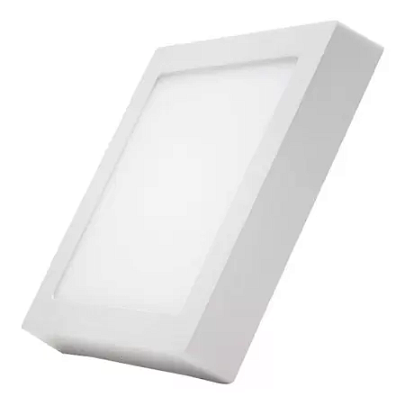 PAINEL LED SOBREPOR QUADRADO 17CM 12W LUZ BRANCO FRIO TOP LIGH