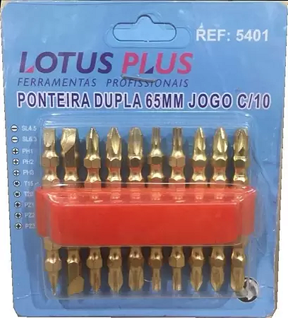 PONTEIRA DUPLA 65MM JOGO COM 9 PEÇAS CRV LOTUS