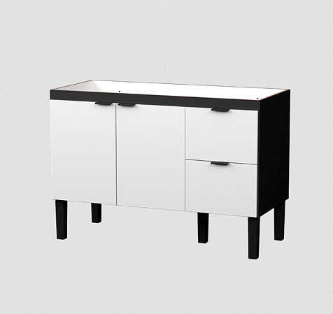 GABINETE COZIMAX MAD COLIBRI PRETO/BRANCO 1141MM