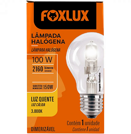 LÂMPADA HALO100 100W 127V FOXLUX