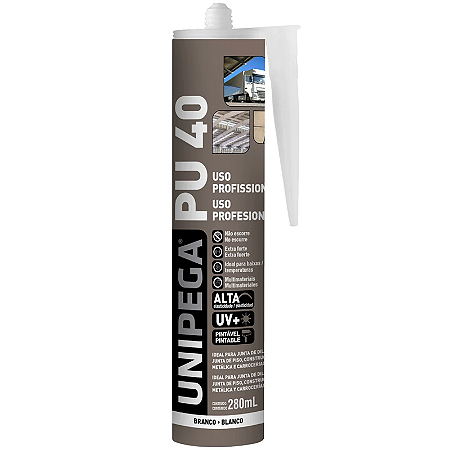 SILICONE PU-40 BRANCO 280ML UNIPEGA
