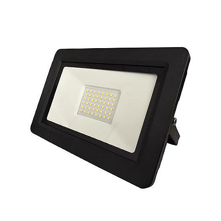 REFLETOR LED 100W BIVOLT LUZ BRANCA QUENTE SMART SLIM