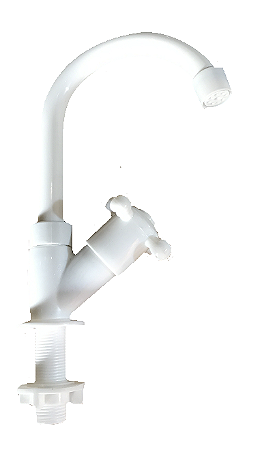 TORNEIRA PLÁSTICO LAVATÓRIO CRISTALINA BRANCO