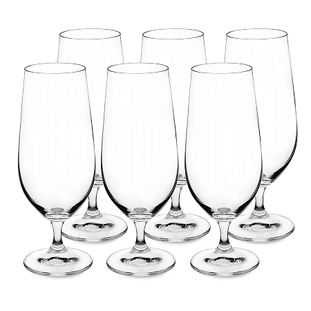 JOGO TAÇA CRISTAL 380ML 6 PEÇAS