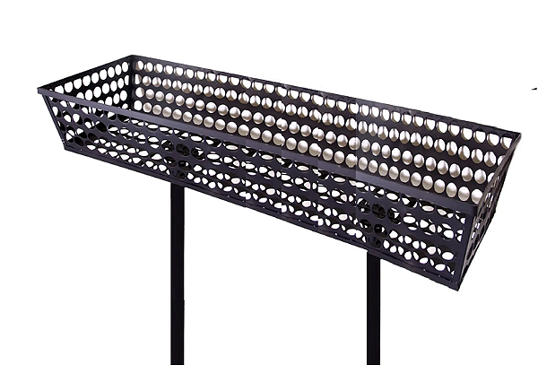 LIXEIRA SOLO RETANGULAR GRADE 80X50X30 FERCAR