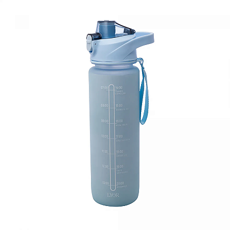 GARRAFA SQUEEZE POLICARBONATO 1L 5497 LYOR AZUL