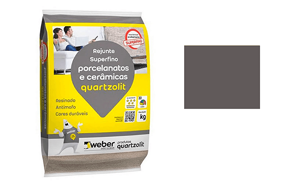 REJUNTE PORCELANATO QUARTZOLIT 1KG PRETO ONIX