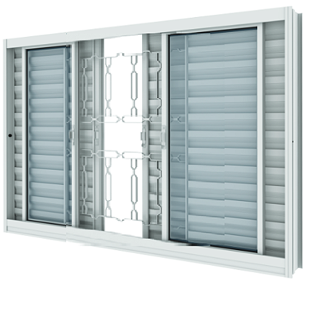 VENEZIANA VITROLAR 6 FOLHAS 150X100X12 ELO BRANCO