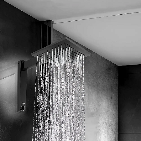 CHUVEIRO ACQUA CENTURY ELETRÓNICO PRETO 220V 7500W