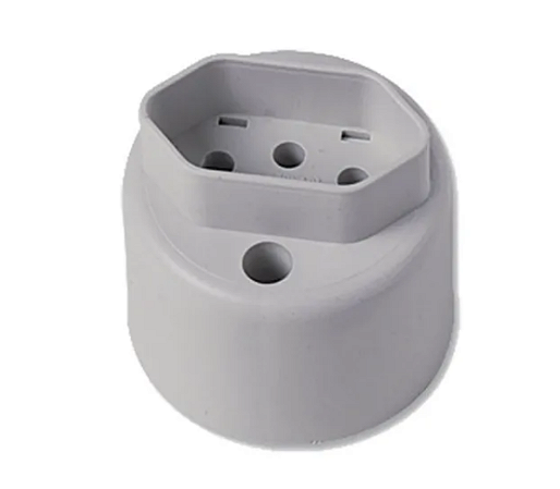TOMADA EXTERNA 2P+T 10A CINZA PLUZIE