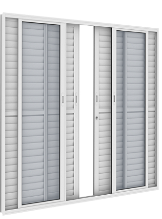 PORTA VITROLAR BALC  CORRER CLASS 2M BRANCO