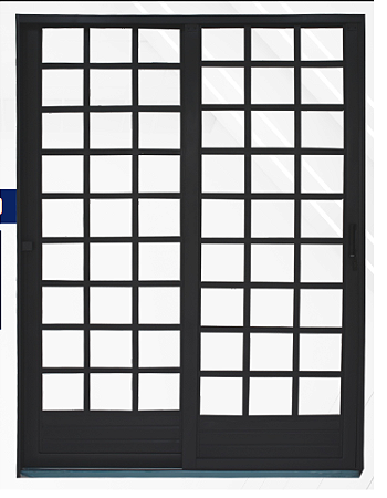 PORTA MGM CORRER 2 FOLHAS 1.60 ESQUERDA
