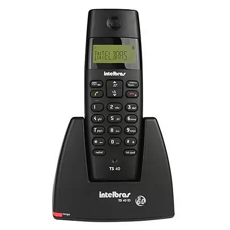 TELEFONE INTELBRAS SEM FIO TS401D PRETO