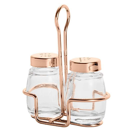 CONJUNTO SALEIRO E PIMENTEIRO ROSE GOLD 87111