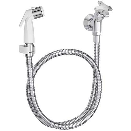 DUCHA HIGIÉNICA COM REGISTRO GATILHO BRANCO CROMADA