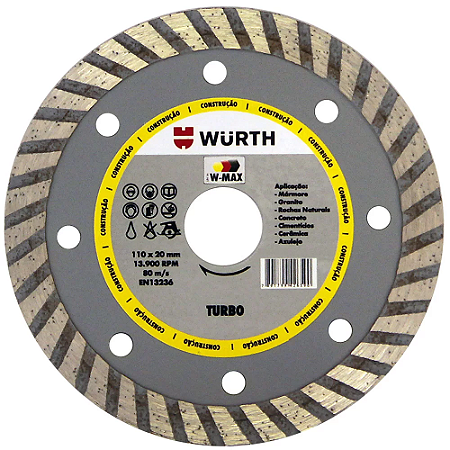 DISCO DIAMANTADO WURTH LISO