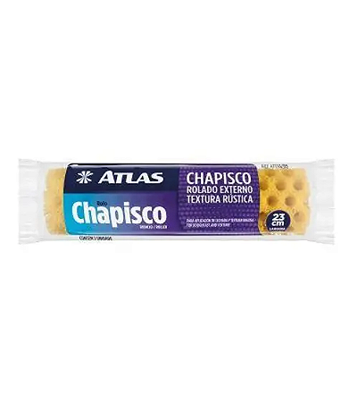 ROLO TEXTURA RUSTICO E CHAPIS  23CM ATLAS