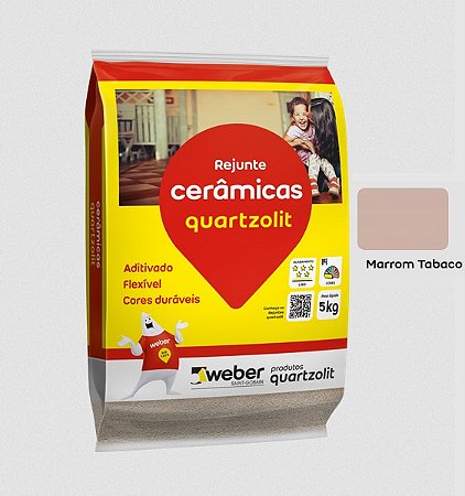 REJUNTE QUARTZOLIT 5KG MARRON TABACO