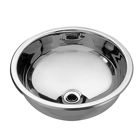 CUBA INOX LAVABO BELTA REDONDA ALTO BRILHO