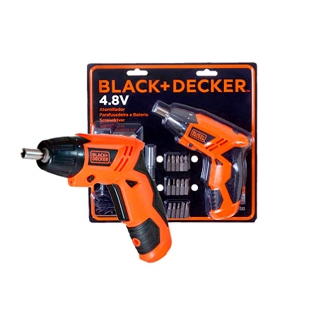 PARAFUSADEIRA BLACK & DECKER BATERIA  4.8V 127V COM ACESSÓRIOS