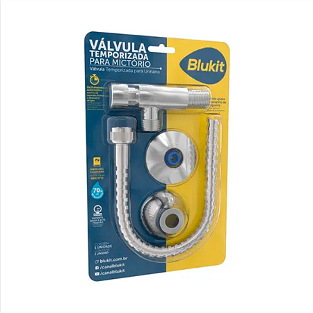 VÁLVULA BLUKIT PARA MICTÓRIO CROMADO