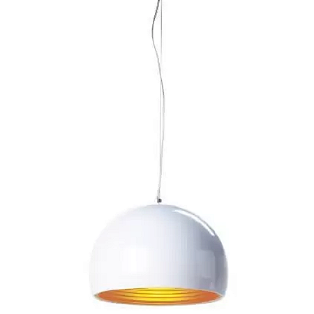 PENDENTE TASCHIBRA TD 801 E27 BRANCO/DOURADO