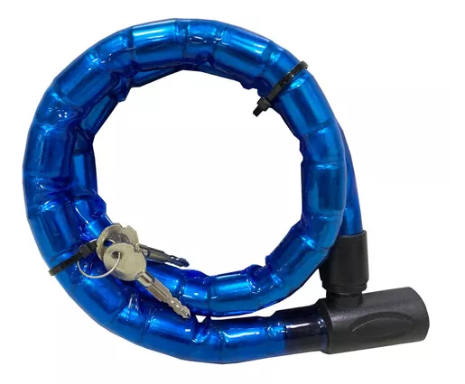 TRAVA PARA MOTO TETRA MODELO ARTICULADO 1M AZUL