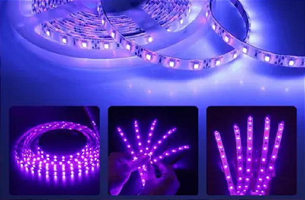 FITA LED 5MTS 12V 10MM NEGRA
