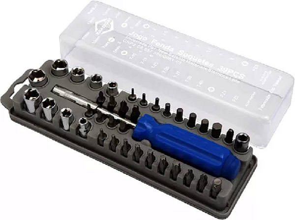 KIT CHAVE MULTIUSO 39 PEÇAS BRASFORT
