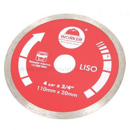 DISCO DIAMANTADO WORKER LISO LJ 02X110X2