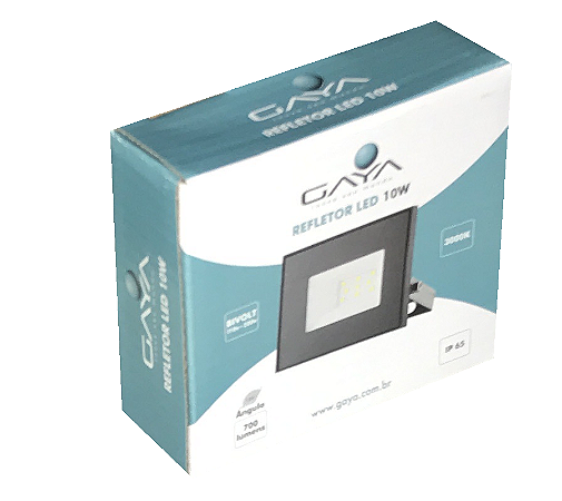 REFLETOR LED 10W BRANCO QUENTE GAYA