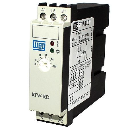 RELE WEG ELETRÓNICO TEMPORIZADOR 3-30SEG 220V