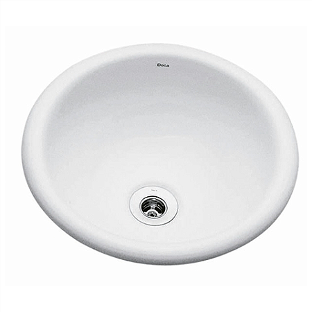 CUBA DECA SOBREPOR REDONDA 310MM-BRANCO