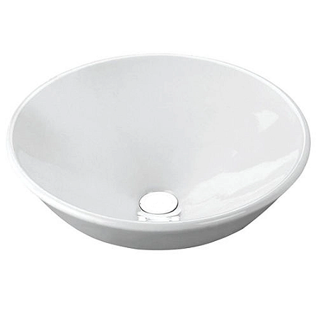 CUBA DECA EMBUTIR REDONDA 360 MM BRANCO GELO