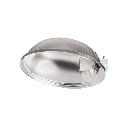 LUMINÁRIA OVAL ALUMÍNIO ABERTA