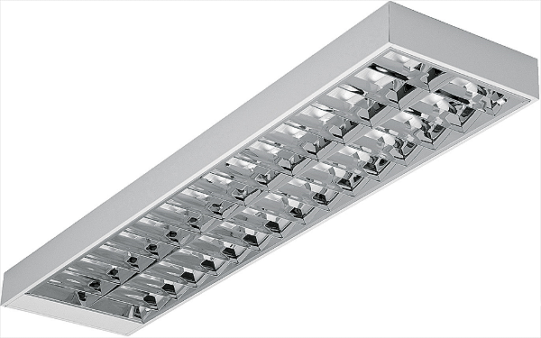 LUMINÁRIA SOBREPOR PARABÓLICA RS802 7A 2X16W