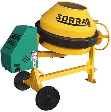 BETONEIRA 400L TOP 1000 COM MOTOR SORRAG